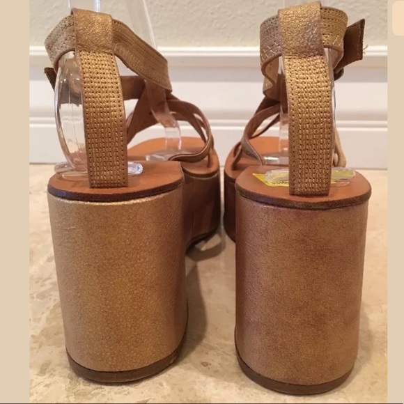 RALPH LAUREN COLLECTION Platform Sandals Italy NEW - Picture 8 of 8